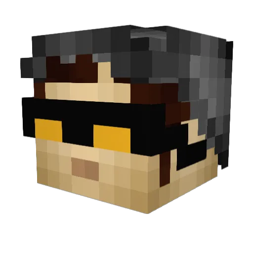 D0CTAHD0SAGE Minecraft avatar head, 3D render