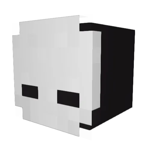 D0D Minecraft avatar head, 3D render