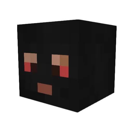 D0GE2010 Minecraft avatar head, 3D render