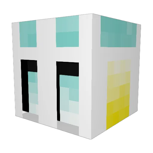 D0JUNIOR Minecraft avatar head, 3D render
