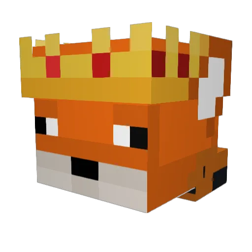 D0MIN1S Minecraft avatar head, 3D render