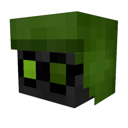 D0MINANZ Minecraft avatar head, 3D render
