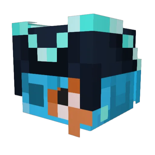 D0MTH380MB Minecraft avatar head, 3D render