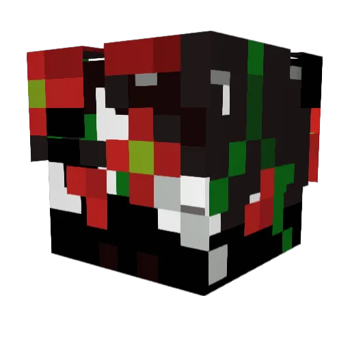 D0Minator_45 Minecraft avatar head, 3D render
