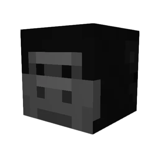 D0ON Minecraft avatar head, 3D render