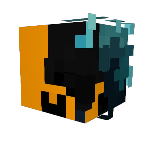 D0RRRI Minecraft avatar head, 3D render