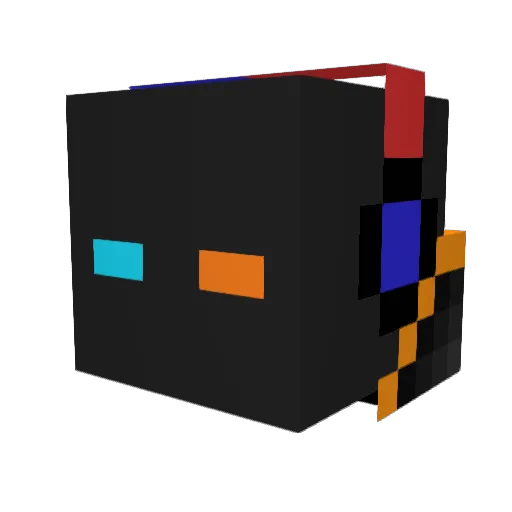 D0c_Plague Minecraft avatar head, 3D render