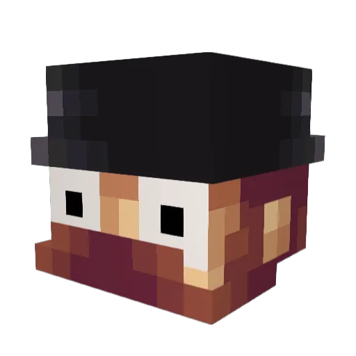 D0ckane Minecraft avatar head, 3D render