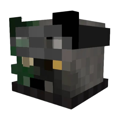 D0gd4ys Minecraft avatar head, 3D render