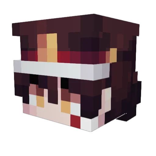 D0geZ Minecraft avatar head, 3D render