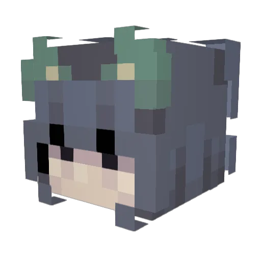 D0hnutt Minecraft avatar head, 3D render