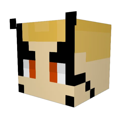 D0ingItWrong Minecraft avatar head, 3D render