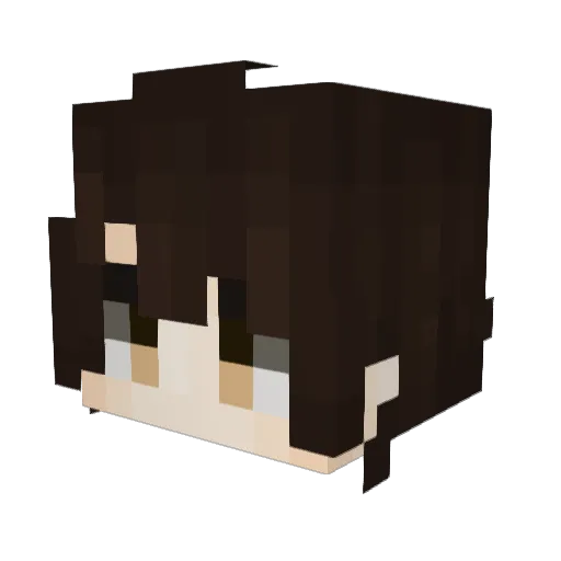 D0kja Minecraft avatar head, 3D render