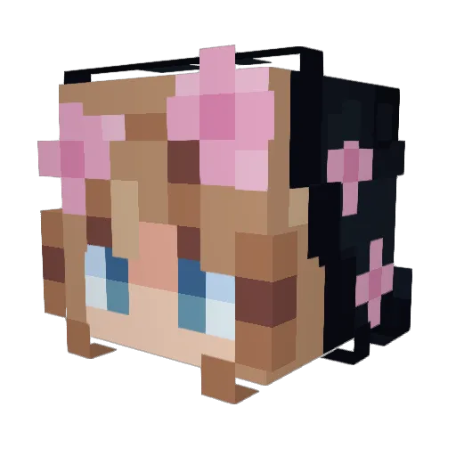 Minecraft-Avatar von D0m1n1qu3: Kopf als 3D-Render
