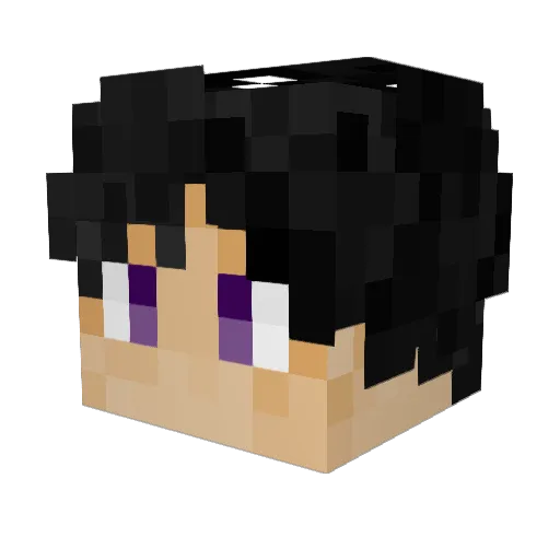 D0mDaMan Minecraft avatar head, 3D render