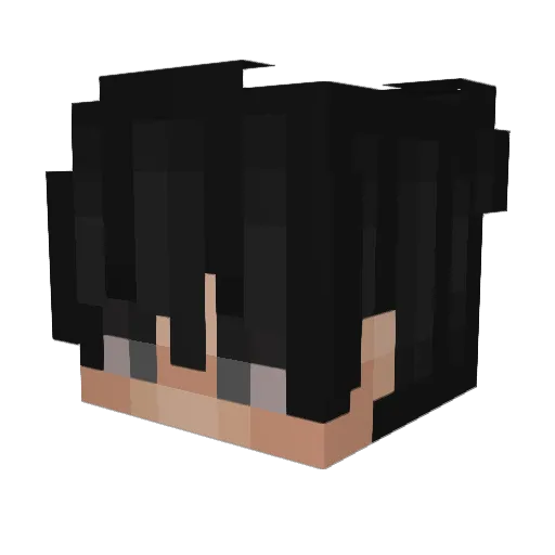 D0mey Minecraft avatar head, 3D render