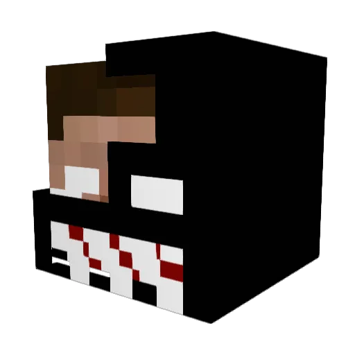 D0om14 Minecraft avatar head, 3D render