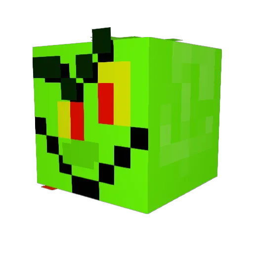 D0ragone Minecraft avatar head, 3D render