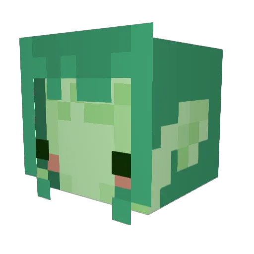 D0tjpeg Minecraft avatar head, 3D render
