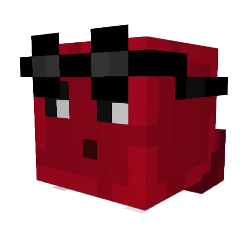 D0wnDsTAIRS Minecraft avatar head, 3D render