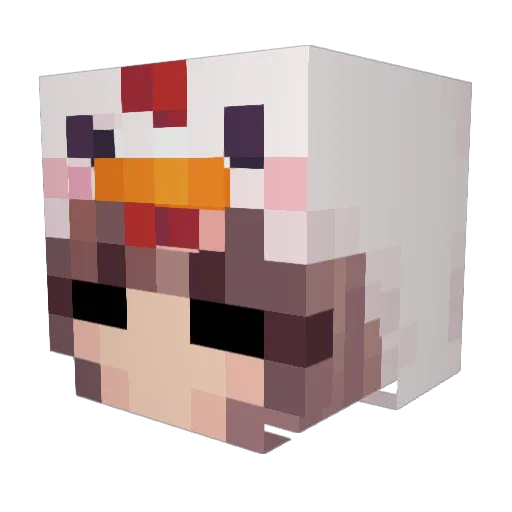 D1ANYX Minecraft avatar head, 3D render