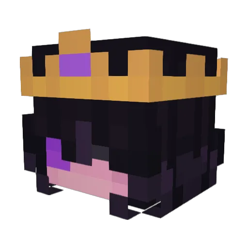 D1M2 Minecraft avatar head, 3D render