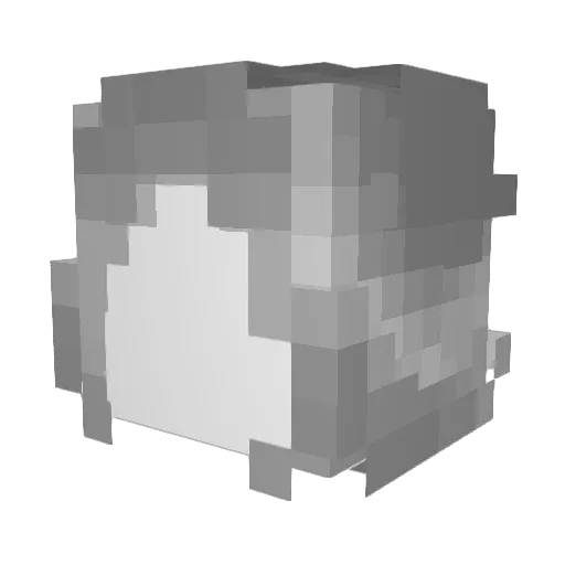 D1MADE4ITRY Minecraft avatar head, 3D render