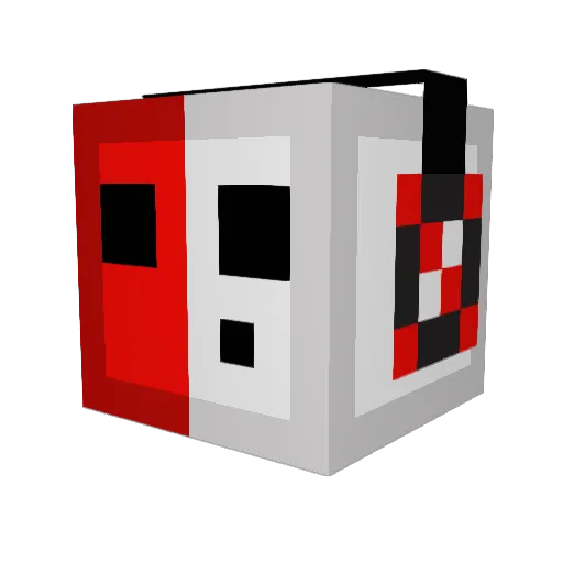 D1NG3R Minecraft avatar head, 3D render