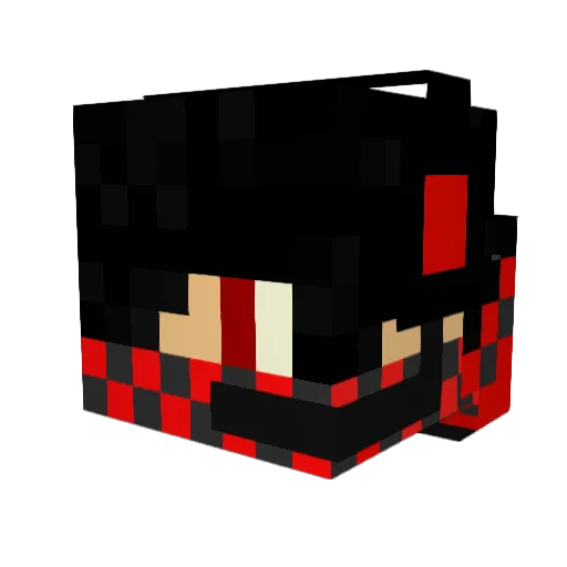 D1NGEROUS Minecraft avatar head, 3D render