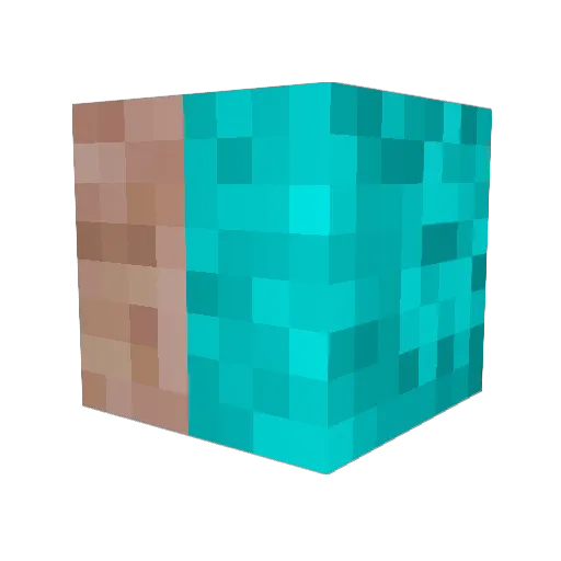 D1abolic_ Minecraft avatar head, 3D render