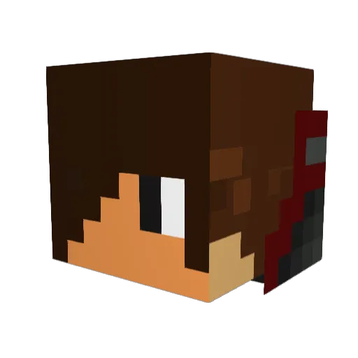 D1amond_Bro Minecraft avatar head, 3D render