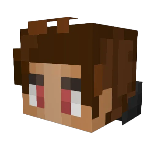 D1amondzz Minecraft avatar head, 3D render