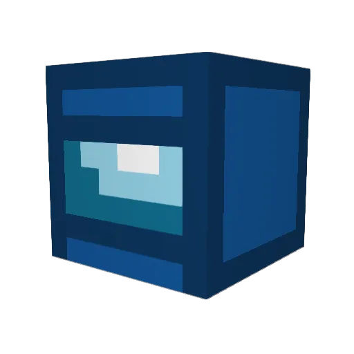 D1ckboss Minecraft avatar head, 3D render