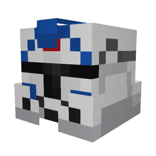 D1eBaume Minecraft avatar head, 3D render