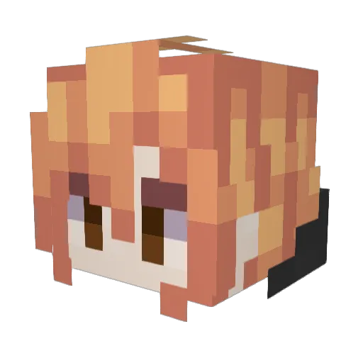 D1isco Minecraft avatar head, 3D render