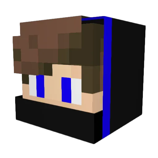 D1kson Minecraft avatar head, 3D render