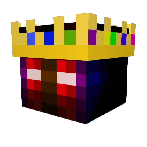 D1l1gent Minecraft avatar head, 3D render