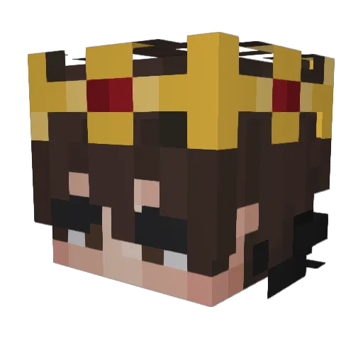 D1lan_07 Minecraft avatar head, 3D render