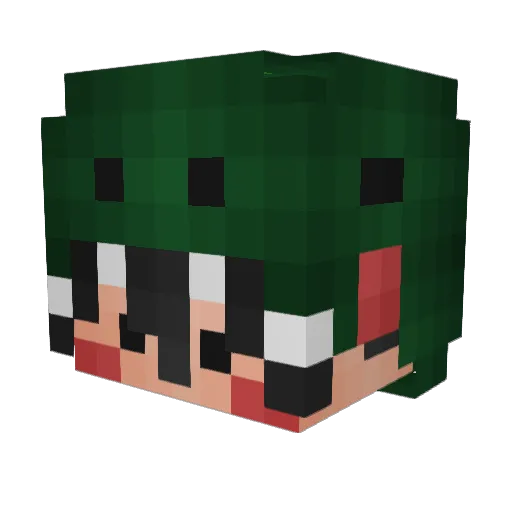 D1nOwO Minecraft avatar head, 3D render