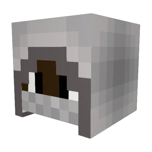 D1nda Minecraft avatar head, 3D render
