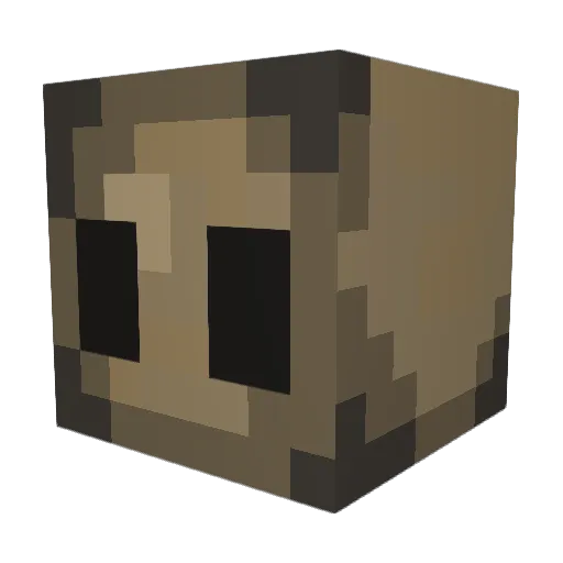 D1nkyD4ve Minecraft avatar head, 3D render