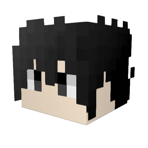 D1odu Minecraft avatar head, 3D render
