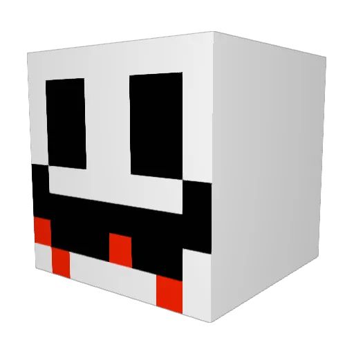 D1rty4 Minecraft avatar head, 3D render