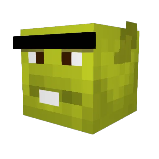 D1vis1on Minecraft avatar head, 3D render