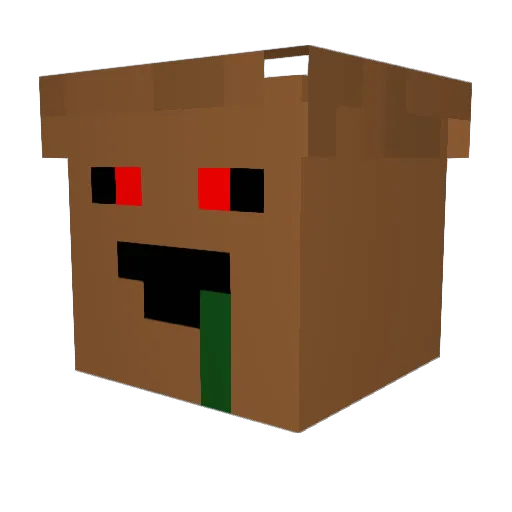 D1zhonor Minecraft avatar head, 3D render