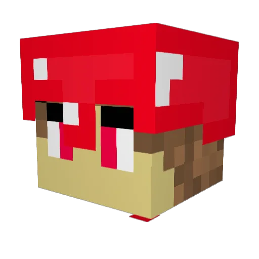 D1zz13_ Minecraft avatar head, 3D render