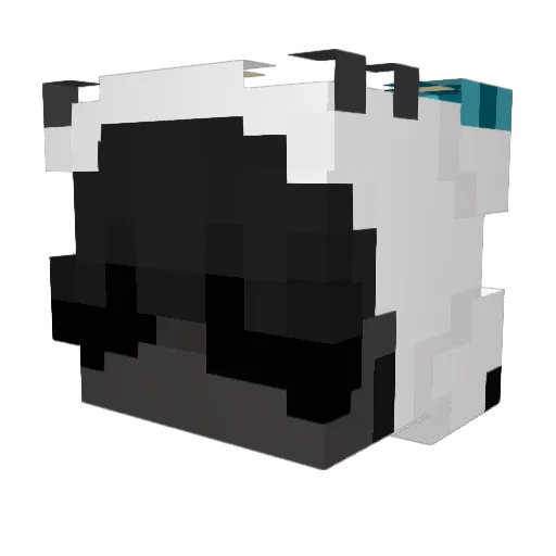 D1zzyI Minecraft avatar head, 3D render