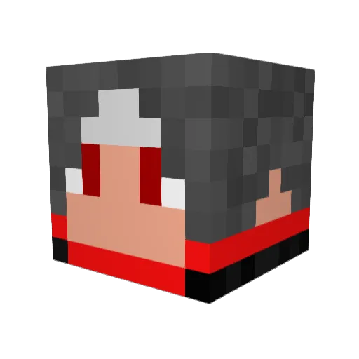 D253A Minecraft avatar head, 3D render