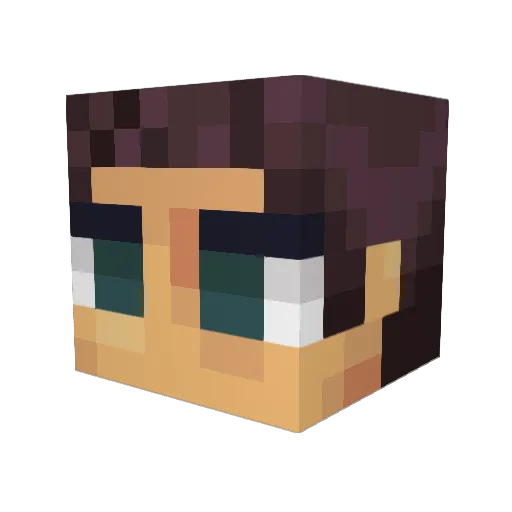 D2DOTOH Minecraft avatar head, 3D render