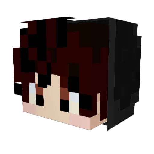 D2Gh0st Minecraft avatar head, 3D render